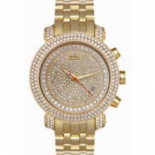 Joe Rodeo Men's GOLD1 Classic 12.50ct 221.50gr 14 k Diamond watch