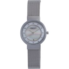 Johan Eric JE6000-04-009B Mesh Stainless Steel Mother-of-Pearl Dial