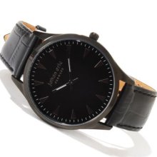 Johan Eric Men's Helsingor Quartz Stainless Steel Leather Strap Watch