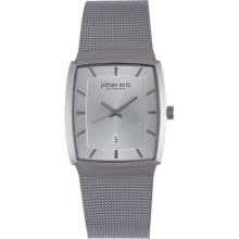 Johan Eric Men's JE1004-04-001 Tondor Tonneau Silver Mesh Stainless