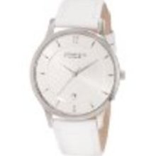 Johan Eric Men's JE2001-04-001 Hobro Silver Dial White Leather