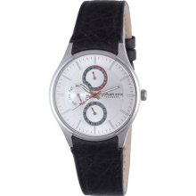 Johan Eric Men's JE4000-04-001 Streur Silver Dial Leather Watch