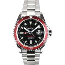 Kadloo Ocean Date GMT Red Automatic SuperLuminova Watch