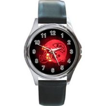 Kansas City ChiefsRound Metal Watch 10