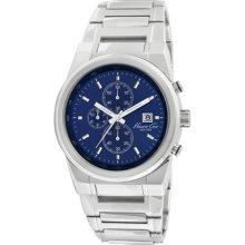 Kenneth Cole Kc9002 Mens Silver Choronograph Watch