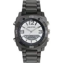 Kenneth Cole Mens Unlisted Ana-Digi Stainless Watch - Gunmetal Br ...