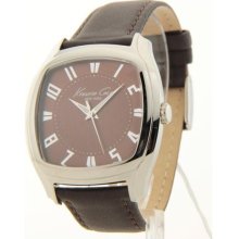 Kenneth Cole NY Mens Brown Leather Casual Watch KC1812