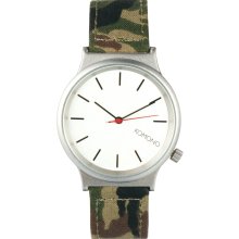 Komono Watch Woodland Camo Wizard-Print Series Green