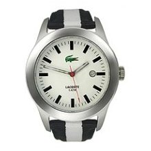 Lacoste 2010503 Advantage Gents Black & White Grosgarin Strap