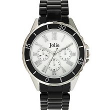 Ladies' Black Plastic Chronograph Watch