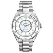 Ladies' Bulova Precisionist Watch with Silver Dial (Model: 96M123) bulova