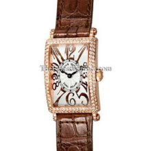 Ladies Large Franck Muller Long Island Pink Gold 1002QZRELD Watch