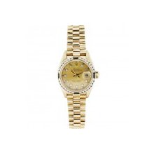 Ladies Rolex Presidential Datejust 69178 18kt Yellow Gold Watch