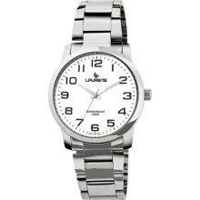 Laurens Men's R372J900Y Metal Band Analog White Dial Stainless St ...