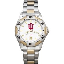 LogoArt College All-Pro Men's Watch Color: Two-Tone, Team: Indiana University