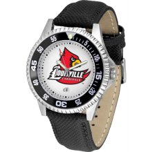 Louisville Cardinals Competitor - Poly/Leather Band Watch