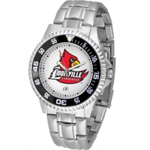 Louisville Cardinals Mens Steel Bandwrist Watch