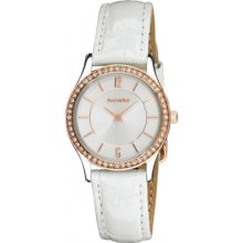 LS648 Accurist Ladies White Crystal Set Watch