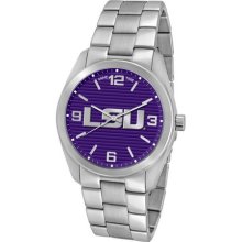 LSU Tigers Elite Series Men's Silver Watch