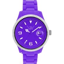 LTD-111001 LTD Watch Unisex Purple Dial And Strap With Ss Bezel Watch