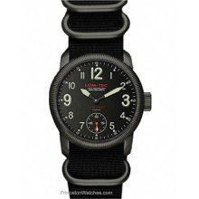 Lum-Tec Mens Super Combat Black Dial w/ Numerals Titanium B2SC