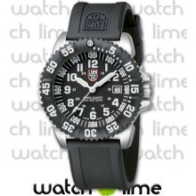 Luminox 3150 Series Steel Colormark Rubber Strap (Black) 3151