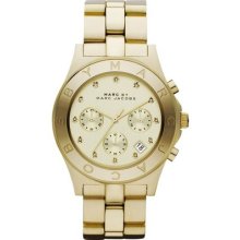 Marc By Marc Jacobs Mbm3101 Women's Blade Gold-tone Watch -new In Box Exclusive