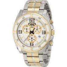 Marc Ecko California King Stainless Steel Two Tone Chronograph Watch E8m003mv