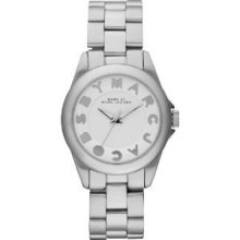 Marc Jacobs Watch Silver Bubble With White Face Mbm3110 Newest