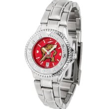 Maryland Terrapins UMD Womens Steel Anochrome Watch