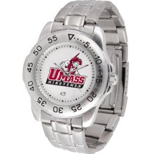 Massachusetts Amherst Minutemen UMass Mens Sports Steel Watch