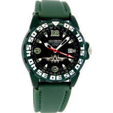 Maxson Flight Commander Datejust Mens Green Watch