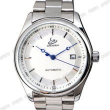 Men Automatic Stainless Steel Mechanical Calendar Wristwatch Wrist Watch Unisex