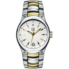 Men ESQ 7300880 Venture Gold Tone Venture Silver Dial ...