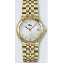 Men`s Quartzline Classic Gold 10 Atm Watch With Date Window