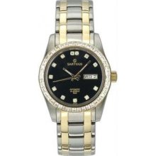 Menandamp;apos;s Two Tone Stainless Steel Automatic Black Dial - Watch