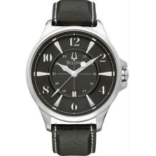 Men's Adventurer Bd96b135 Bulova Black Dial Strap