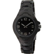 Men's Black Ion-plated Stainless Steel Watch In Box