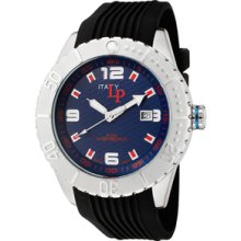 Men's Blue Dial Black