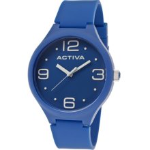 Men's Blue Dial Blue Polyurethane ...