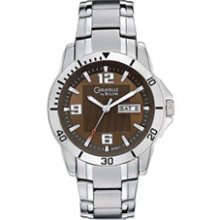 Men's Caravelle by Bulova Watch with Rectangular Brown Dial (Model: