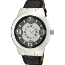 Men's Ermex White Dial Alligator Leather Strap ...