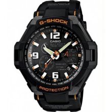 Men's G-Shock Shock Resistant Solar Black Dial Black Strap