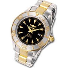 Men's Invicta Ocean Ghost III Two-Tone Watch with Black Dial(Model: