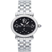 Mens Ladies Women Sartego Watch Sdbk061s Diamond Black Dial