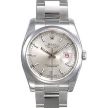 Mens ROLEX Oyster Watch Perpetual Datejust Silver