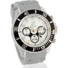 Men's Round Dial Analog Watch (White)