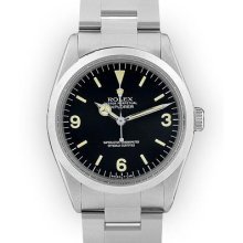 Men's Stainless Steel Black Dial Rolex Explorer I (333)