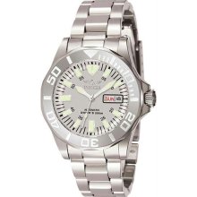 Men's Stainless Steel Pro Diver Silver Tone Dial Automatic