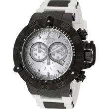 Men's Subaqua/Noma III Chronograph Silver Dial White Silicone ...